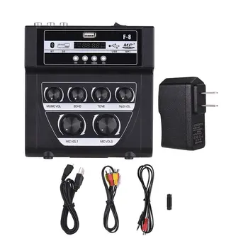 Namų Garso Maišytuvas Garso plokštė Mini Karaoke Mikrofonas Stereo Echo Maišytuvas Paramos Įrašyti Garso Maišymo Konsolės USB MP3 Atkūrimas