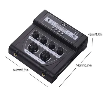 Namų Garso Maišytuvas Garso plokštė Mini Karaoke Mikrofonas Stereo Echo Maišytuvas Paramos Įrašyti Garso Maišymo Konsolės USB MP3 Atkūrimas