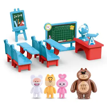 Imituojamas Kruizinių Žaislai Vaikams Bear Rabbit Gyvūnų Šeimos Ligoninėje Rinkinys 
