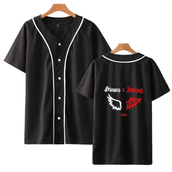 2020 Jaden Hossler Marškinėlius Atsitiktinis Tracksuit Beisbolo T-marškinėliai Moterims/Vyrams Vasaros trumpomis Rankovėmis Harajuku Streetwear Jxdn Drabužiai