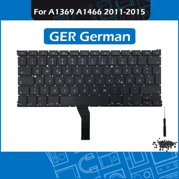 Naujas A1466 GER vokietijos Klaviatūra, skirta Macbook Air 13