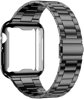 Byloje+diržu, Apple Watch band 44 mm 40mm iWatch 42mm/38mm Nerūdijančio Plieno metalo Bracele Apple žiūrėti 5 4 3 38/40/42/44mm