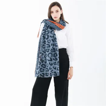 2019 Ponios Mados Leopard Dot Pakraštyje Viskozė Skara Skara Naujas Dizainas, Spausdinimo Minkštos Hijabs ir Antklodės Pashmina Pavogė Musulmonų Sjaal