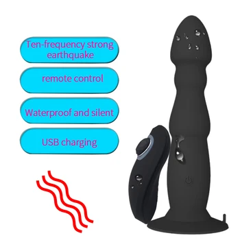 Analinis Vibratorius, Skirtas Vyrams USB jungtį Belaidžio Nuotolinio valdymo Dildo Vibratorius Moterims Butt Plug Vyrų Prostatos Massager Analinis Kaištis Sekso Žaislai