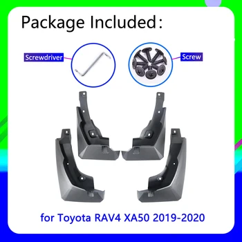4PCS Automobilių Purvasargių Toyota RAV4 R AV4 RAV 4 XA50 50 2019 2020 2021 Apdailos Splash Purvo Atvartais sparnų Mudflap Priedai