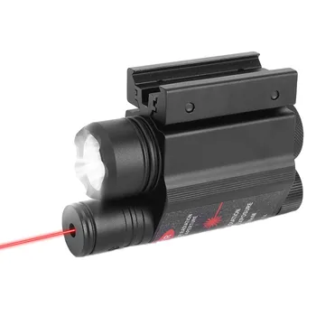 Taktinis LED Žibintuvėlis Green/Red Dot Lazerinis taikiklis su Nuotoliniu Jungikliu Airsoft Šautuvas, Pistoletas Šviesos 11/20mm Geležinkelių