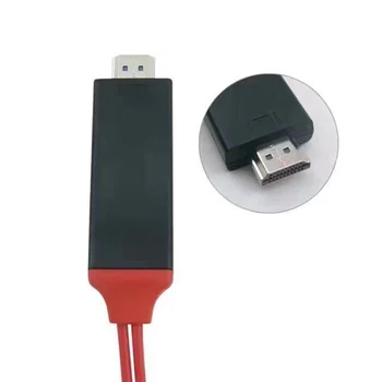 1pc USB 3.1 C Tipo HDMI Adapteris Keitiklis Ultra HD 1080P 4k Įkrovimo HDTV Vaizdo Kabelis 2M, skirtas iphone Samsung S8 S9 S10