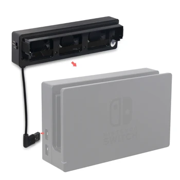 Aušinimo Ventiliatorius skirtas Nintendo Jungiklis NR Originalus Stendas Žaidimų Konsolės Dokas Aušintuvas su 3-Ventiliatorius USB Aušinimo Ventiliatorius Nintend Įjungti Konsolę