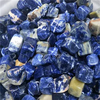 20-30mm kristalų mineralais natūralaus kvarco kristalų mėlyna sodalite krito akmens crystal cube Žuvų bako apdaila