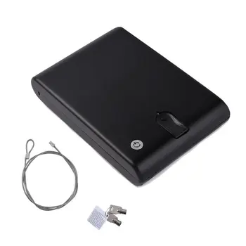 Seifas pirštų atspaudų šaudmenys dėžės, biometrinių ginklą keybox nešiojamų safebox strongbox seifai saugos saugumo pinigų automobilių cashbox užraktas