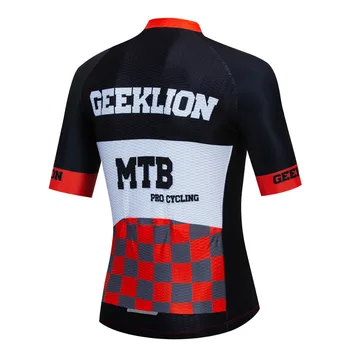 Geeklion 2019 Pro Komandos Dviračiu Maillot pjovimas Lazeriu Vasaros MTB Jersey trumpomis Rankovėmis, Dviratininkas Jersey Ciclismo Dviračiu Dėvėti