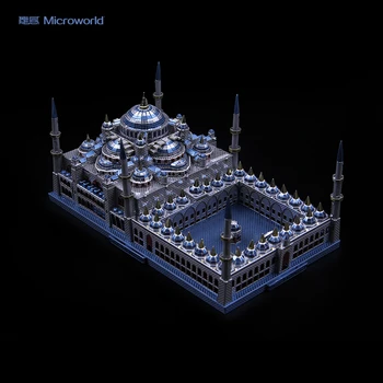 Microworld 3D Metalo Dėlionę Mėlynoji Mečetė Architektūra 