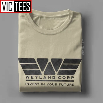 Vyriški T-Shirt Svetimų Weyland Yutani CORP Corporation Įdomus Medvilnės Marškinėlius O Kaklo Drabužių, Negabaritinių Streetwear