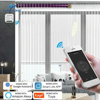 WiFi Smart Užuolaidų Įjunkite Modulio ritininės Žaliuzės Užrakto Variklio Smart Gyvenimo Tuya APP Nuotolinio Valdymo Dirbti su Alexa 