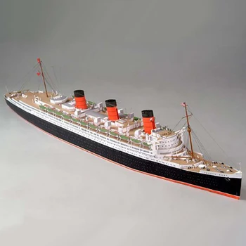Didžiosios britanijos Karalienė Marija Kruizai 3D Popieriniai Laivo Modelį, 1:400 Masto Diecast trimatis Popieriaus Modelio Vadove 
