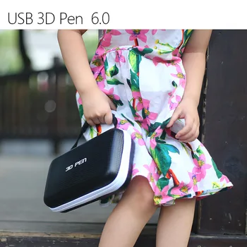 USB 3d rašiklis 3d rankena su Puikių spalvų 1.75 mm abs/pla gijų su gražia stron maišelis gali naudoti galia banko tiekimo
