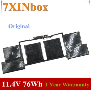 7XINbox 11.4 V 76Wh 6667mAh Originalus A1707 A1820 Nešiojamas Baterija Macbook Pro 15