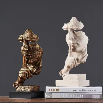 Šiuolaikinės Skulptūros Kūrybos Abstrakčiai Veidus Meno Kambarių, Senovinius Baldus Ir Dekoracijas Šiaurės Europoje