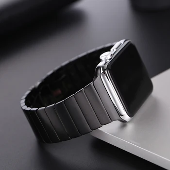 Drugelis Sagtis Diržu, Apple Watch Band 42mm 38mm Correa Riešo Diržas Nuorodą Apyrankė Nerūdijančio Plieno Iwatch 3 4 5 2 44mm 40mm