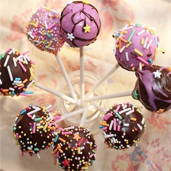 100vnt/set 15cm Maisto kokybės Kieto Popieriaus Saldainis Stick Tortas Pop Lazdos Šokolado, Cukraus Saldainiai Spalva Lollypop Pasta Įrankis