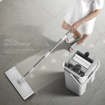 Magic Mop Grindų Išspausti išspausti mop su kaušu butas kibirą sukasi mop už plauti grindų namą, namų valymo švaresnis lengva 2020new
