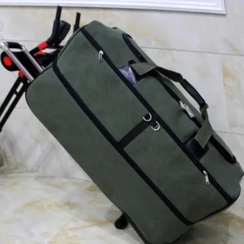 Kelionių pasaka 34 colių didelės talpos geležinkelių bagažo krepšys, didelis vežimėlis kelionės krepšys nešioti ant suktuko ratų maišelis, lagaminas
