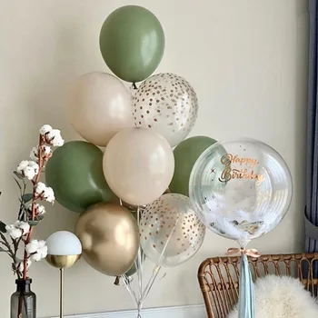 119pcs/set avokado žalia balionai arch girliandą nustatyti vestuvių dekoravimo, kūdikių dušas, oro balionas, grandinės ballon lankas šalis dekoro kamuolys