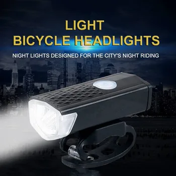 300LM Įkraunamas USB LED Dviratis Dviračio Žibintuvėlis Lempos Priekiniai Dviratį Dviračiu Šviesos Žibintų luz bicicleta usb