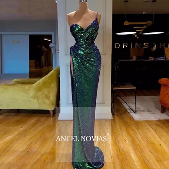 Ilgai Žalia China Abendkleider Vakaro Suknelės 2020 Diržai su Oficialaus Vestidos De Fiesta De Noche