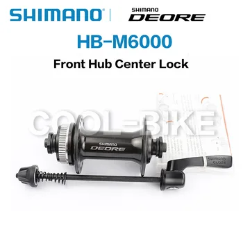 Originalios Shimano Deore FH-M6000 Hub FH M6000 HB M6000 Centerlock 32 Skylės 10-Greičio Centerlock Dviratį Galiniai Diskiniai Stebulės Juoda/Sidabrinė