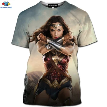 SONSPEE Herojus Filmo Justice League Marškinėliai 3D Mados DC Aquaman vyriški T-Shirt Superhero Betmenas, Supermenas Marškinėliai 