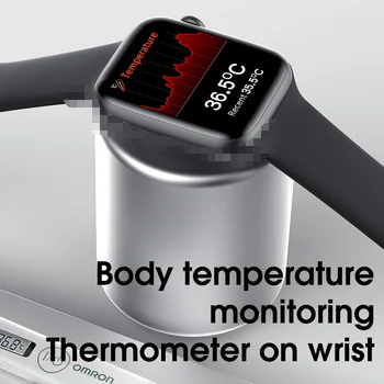 Smart Watch Vyrų, Moterų Kūno Temperatūra 1.75 Colių EKG Smartwatch Kraujo Spaudimas Vandeniui Fitness Tracker Žiūrėti