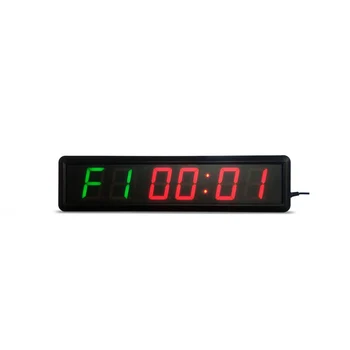 Vidaus programos 6Digits LED Atgalinės atskaitos Laikrodis Treniruotės Laikmatis Garažas Namų treniruoklių Salė Crossfit Mokymo EMOM Tabata Fitneso Laikmatis