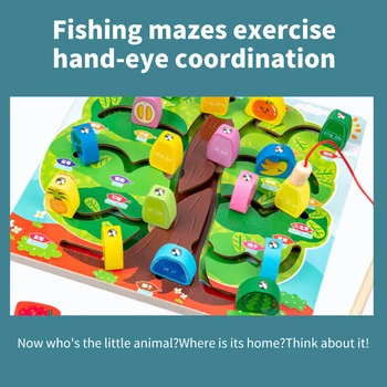 Spalvinga Labirintas Žaislas Nustatyti Žvejybos Atitikimo Žaislų, Vaisių Tiekimas Žaidimas Žaislų Rinkinys Vaikams Virš 3 Metų Amžiaus