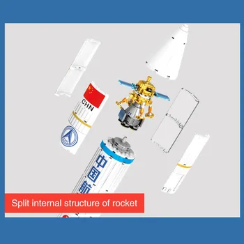 SEMBO 1202Pcs Miestas Space Serijos pamatas Kosmoso Nešančiųjų Raketų Space Shuttle Pradėti Modelio Švietimo Žaislas Vaikams
