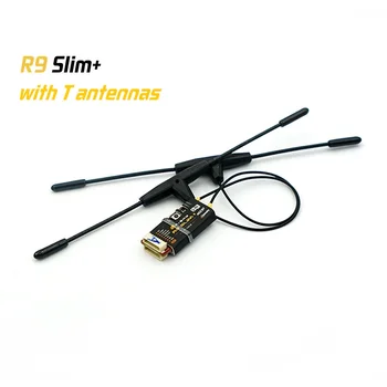 FrSky R9Slim+ OTA Imtuvas su 2 T Stilius Dipolio Antena Optimizuotas 900MHz ilgo nuotolio imtuvas