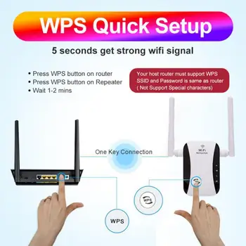 Naujas WiFi Kartotuvas Belaidžio Wifi Extender 300Mbps Wi-Fi Stiprintuvas 802.11 N Ilgo Nuotolio WiFi Signalas, Booster 2.4 G Wifi Repiter