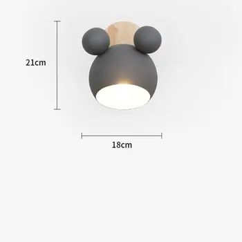 Kūrybos Mickey Mediniai Paprasta siena šviesos Svarstymą Miegamojo Lovos Apšvietimo tyrimą, Vaikų kambario sienos lempa