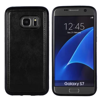 LANCASE Samsung Galaxy S7 Krašto Atveju Apversti Piniginės Magnetinio PU Odos Atveju 