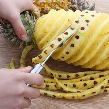 Aukštos kokybės V formos ananasų lukštenimo peilis Ananasų Corer pjaustyklės lengva cutter Vaisių Salotos Įrankiai, virtuvės reikmenys