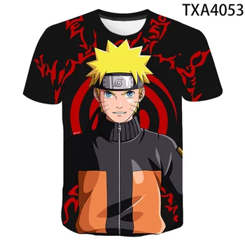 2020 Naujas Vasaros Anime Naruto 3D T Marškinėliai Atsitiktinis Vyrų, Moterų, Vaikų trumpomis Rankovėmis Berniukas mergaitė Vaikai Atspausdintas T-shirt Kietas Viršūnes Tee