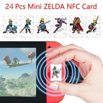 24Pcs Aukštos Kokybės NFC Jungiklis & Wii U Legend Of Zelda Standartinis Žaidimas Kortelės +Odinis Maišelis