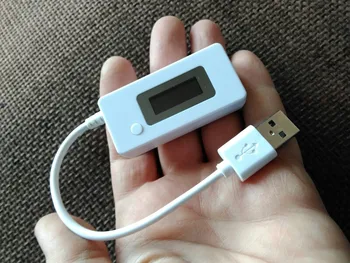 SJAMING Micro USB Įkroviklis Baterijos Talpa Įtampa Srovės LCD Testeris, Matuoklis Detektorius, skirtas Išmanusis telefonas Mobilus Galia Bankas