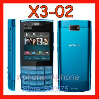 Nemokamas Pristatymas Originalus Nokia X3-02 Mobilusis Telefonas su 3G WI-fi, 5MP Atrakinti Quad-Band mobilusis Telefonas