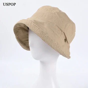 USPOP 2020 m. Moteris kibirą skrybėlės vasaros panamos skrybėlės išardomi saulės skrybėlės caual moterų medvilnės pavasario skrybėlę