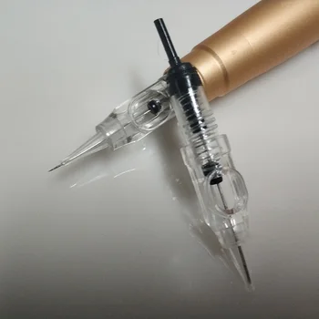 10vnt Antakių Tatuiruotė Adata 1RL Kasetė Adatos EO iš Anksto sterilūs Kasetė permanentinis Makiažas Microblading Mašina Pen 0.3 mm