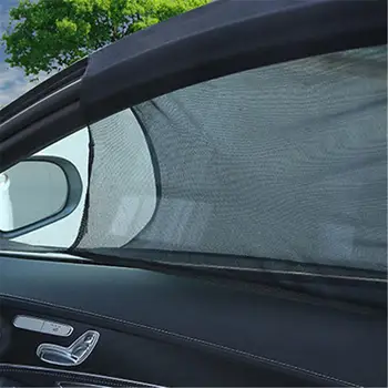 Universalus 4PCS Automobilio Priekinis Galinis Šoninis Langas UV Apsauga, Saulės Skydelis Atspalvis Akių Padengti Anti-uodų skėtį nuo saulės, Automobilio Lango Užuolaida