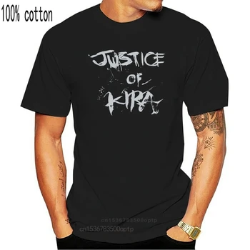 Death Note, Deathnote Vyrai T-Shirt - Teisingumo Kira Splattered Žodį, Vaizdą, Animaciją marškinėliai vyrams Unisex Naujas Mados marškinėlius