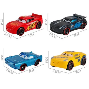 Pixar Cars 3 Jackson Audra McQueen Sunkvežimis su Mažų Automobilių, 1:55 Diecast Metalo Lydinio Modle Automobilių Žaislai, Dovanos Vaikams