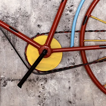 Kūrybos retro dviračių sieninis laikrodis